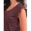 imageAUTOMET Womens Tops Casual Dressy Lace Summer Tee 2025 Cap Sleeve T Shirts Cute Basic Trendy Fashion Spring OutfitsWinered