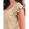 imageAUTOMET Womens Tops Casual Dressy Lace Summer Tee 2025 Cap Sleeve T Shirts Cute Basic Trendy Fashion Spring OutfitsYellow