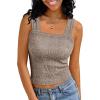 imageAUTOMET Women Tank Tops 2025 Summer Square Neck Crop Top Trendy Going Out Vacation Outfit Cami Sleeveless Y2k Clothes FashionCoffee