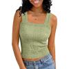 imageAUTOMET Women Tank Tops 2025 Summer Square Neck Crop Top Trendy Going Out Vacation Outfit Cami Sleeveless Y2k Clothes FashionGreen