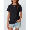 imageAUTOMET Short Sleeve Shirts for Women Summer Dressy Tops 2025 Trendy Crewneck Textured Top Casual TShirts Work OutfitsBlack