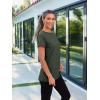imageAUTOMET Summer Tops Women Spring Short Sleeve Shirts Beach Vacation Outfits Plus Size Workout Tshirts Casual Clothes 202502armygreen
