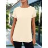 imageAUTOMET Summer Tops Women Spring Short Sleeve Shirts Beach Vacation Outfits Plus Size Workout Tshirts Casual Clothes 202502cream