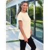 imageAUTOMET Summer Tops Women Spring Short Sleeve Shirts Beach Vacation Outfits Plus Size Workout Tshirts Casual Clothes 202502cream