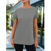 imageAUTOMET Summer Tops Women Spring Short Sleeve Shirts Beach Vacation Outfits Plus Size Workout Tshirts Casual Clothes 202502grey