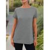 imageAUTOMET Summer Tops Women Spring Short Sleeve Shirts Beach Vacation Outfits Plus Size Workout Tshirts Casual Clothes 202502grey