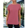 imageAUTOMET Summer Tops Women Spring Short Sleeve Shirts Beach Vacation Outfits Plus Size Workout Tshirts Casual Clothes 202502hotpink