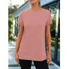 imageAUTOMET Summer Tops Women Spring Short Sleeve Shirts Beach Vacation Outfits Plus Size Workout Tshirts Casual Clothes 202502pink
