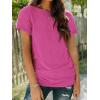 imageAUTOMET Summer Tops Women Spring Short Sleeve Shirts Beach Vacation Outfits Plus Size Workout Tshirts Casual Clothes 202502rosered