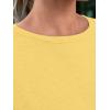 imageAUTOMET Summer Tops Women Spring Short Sleeve Shirts Beach Vacation Outfits Plus Size Workout Tshirts Casual Clothes 202502yellow