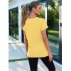 imageAUTOMET Summer Tops Women Spring Short Sleeve Shirts Beach Vacation Outfits Plus Size Workout Tshirts Casual Clothes 202502yellow