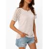 imageAUTOMET Womens Short Sleeve Sweater Crewneck Business Tops Dressy Casual Shirts Trendy Tunic Summer Clothes 2025Apricot