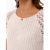 imageAUTOMET Womens Short Sleeve Sweater Crewneck Business Tops Dressy Casual Shirts Trendy Tunic Summer Clothes 2025Apricot