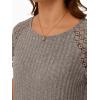 imageAUTOMET Womens Short Sleeve Sweater Crewneck Business Tops Dressy Casual Shirts Trendy Tunic Summer Clothes 2025Coffee