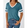 imageAUTOMET Womens Short Sleeve V Neck T Shirts Trendy Casual Spring Tops Summer Fashion Tees Basic ClothesBgreen