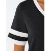 imageAUTOMET Womens Short Sleeve V Neck T Shirts Trendy Casual Spring Tops Summer Fashion Tees Basic ClothesBlack