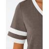 imageAUTOMET Womens Short Sleeve V Neck T Shirts Trendy Casual Spring Tops Summer Fashion Tees Basic ClothesCoffeegrey