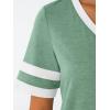 imageAUTOMET Womens Short Sleeve V Neck T Shirts Trendy Casual Spring Tops Summer Fashion Tees Basic ClothesLgreen