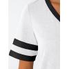 imageAUTOMET Womens Short Sleeve V Neck T Shirts Trendy Casual Spring Tops Summer Fashion Tees Basic ClothesWhite