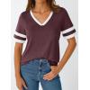imageAUTOMET Womens Short Sleeve V Neck T Shirts Trendy Casual Spring Tops Summer Fashion Tees Basic ClothesWinered