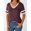 imageAUTOMET Womens Short Sleeve V Neck T Shirts Trendy Casual Spring Tops Summer Fashion Tees Basic ClothesWinered
