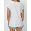 imageAUTOMET Womens Summer Tops 2025 Eyelet Embroidery Vacation Cap Sleeve Shirt Casual Loose Fit Fashion Tunic TeeWhite