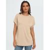 imageAUTOMET Womens Summer Tops Oversized Short Sleeve Business Casual T Shirts Trendy Fashion Clothes Spring Outfits 2025Apricot
