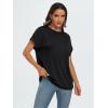 imageAUTOMET Womens Summer Tops Oversized Short Sleeve Business Casual T Shirts Trendy Fashion Clothes Spring Outfits 2025Black