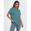 imageAUTOMET Womens Summer Tops Oversized Short Sleeve Business Casual T Shirts Trendy Fashion Clothes Spring Outfits 2025Blue Green