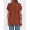 imageAUTOMET Womens Summer Tops Oversized Short Sleeve Business Casual T Shirts Trendy Fashion Clothes Spring Outfits 2025Brick Red