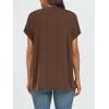 imageAUTOMET Womens Summer Tops Oversized Short Sleeve Business Casual T Shirts Trendy Fashion Clothes Spring Outfits 2025Brown