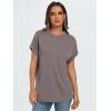 imageAUTOMET Womens Summer Tops Oversized Short Sleeve Business Casual T Shirts Trendy Fashion Clothes Spring Outfits 2025Coffee Grey
