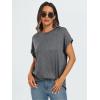 imageAUTOMET Womens Summer Tops Oversized Short Sleeve Business Casual T Shirts Trendy Fashion Clothes Spring Outfits 2025Dar Kgrey