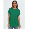 imageAUTOMET Womens Summer Tops Oversized Short Sleeve Business Casual T Shirts Trendy Fashion Clothes Spring Outfits 2025Green