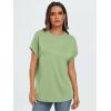 imageAUTOMET Womens Summer Tops Oversized Short Sleeve Business Casual T Shirts Trendy Fashion Clothes Spring Outfits 2025Light Green