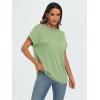 imageAUTOMET Womens Summer Tops Oversized Short Sleeve Business Casual T Shirts Trendy Fashion Clothes Spring Outfits 2025Light Green