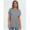 imageAUTOMET Womens Summer Tops Oversized Short Sleeve Business Casual T Shirts Trendy Fashion Clothes Spring Outfits 2025Light Grey