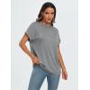 imageAUTOMET Womens Summer Tops Oversized Short Sleeve Business Casual T Shirts Trendy Fashion Clothes Spring Outfits 2025Light Grey