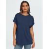 imageAUTOMET Womens Summer Tops Oversized Short Sleeve Business Casual T Shirts Trendy Fashion Clothes Spring Outfits 2025Navy