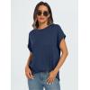 imageAUTOMET Womens Summer Tops Oversized Short Sleeve Business Casual T Shirts Trendy Fashion Clothes Spring Outfits 2025Navy