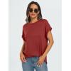 imageAUTOMET Womens Summer Tops Oversized Short Sleeve Business Casual T Shirts Trendy Fashion Clothes Spring Outfits 2025Red