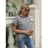 imageAUTOMET Womens Summer Tops Oversized Short Sleeve Business Casual T Shirts Trendy Fashion Clothes Spring Outfits 2025Stripedblackwhite