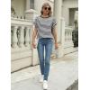 imageAUTOMET Womens Summer Tops Oversized Short Sleeve Business Casual T Shirts Trendy Fashion Clothes Spring Outfits 2025Stripedblackwhite