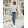 imageAUTOMET Womens Summer Tops Oversized Short Sleeve Business Casual T Shirts Trendy Fashion Clothes Spring Outfits 2025Stripedgreywhite