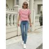 imageAUTOMET Womens Summer Tops Oversized Short Sleeve Business Casual T Shirts Trendy Fashion Clothes Spring Outfits 2025Stripedredwhite