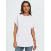 imageAUTOMET Womens Summer Tops Oversized Short Sleeve Business Casual T Shirts Trendy Fashion Clothes Spring Outfits 2025White