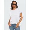 imageAUTOMET Womens Summer Tops Oversized Short Sleeve Business Casual T Shirts Trendy Fashion Clothes Spring Outfits 2025White