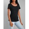 imageAUTOMET Womens Tshirts Loose Casual Crewneck Short Sleeve Spring Tops Basic Teeshirt 2025 Summer Fashion OutfitsBlack