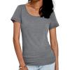 imageAUTOMET Womens Tshirts Loose Casual Crewneck Short Sleeve Spring Tops Basic Teeshirt 2025 Summer Fashion OutfitsGrey