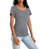 imageAUTOMET Womens Tshirts Loose Casual Crewneck Short Sleeve Spring Tops Basic Teeshirt 2025 Summer Fashion OutfitsGrey